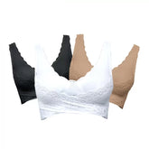 CaraMia Bra Nude, White, Black 3pk 1X
